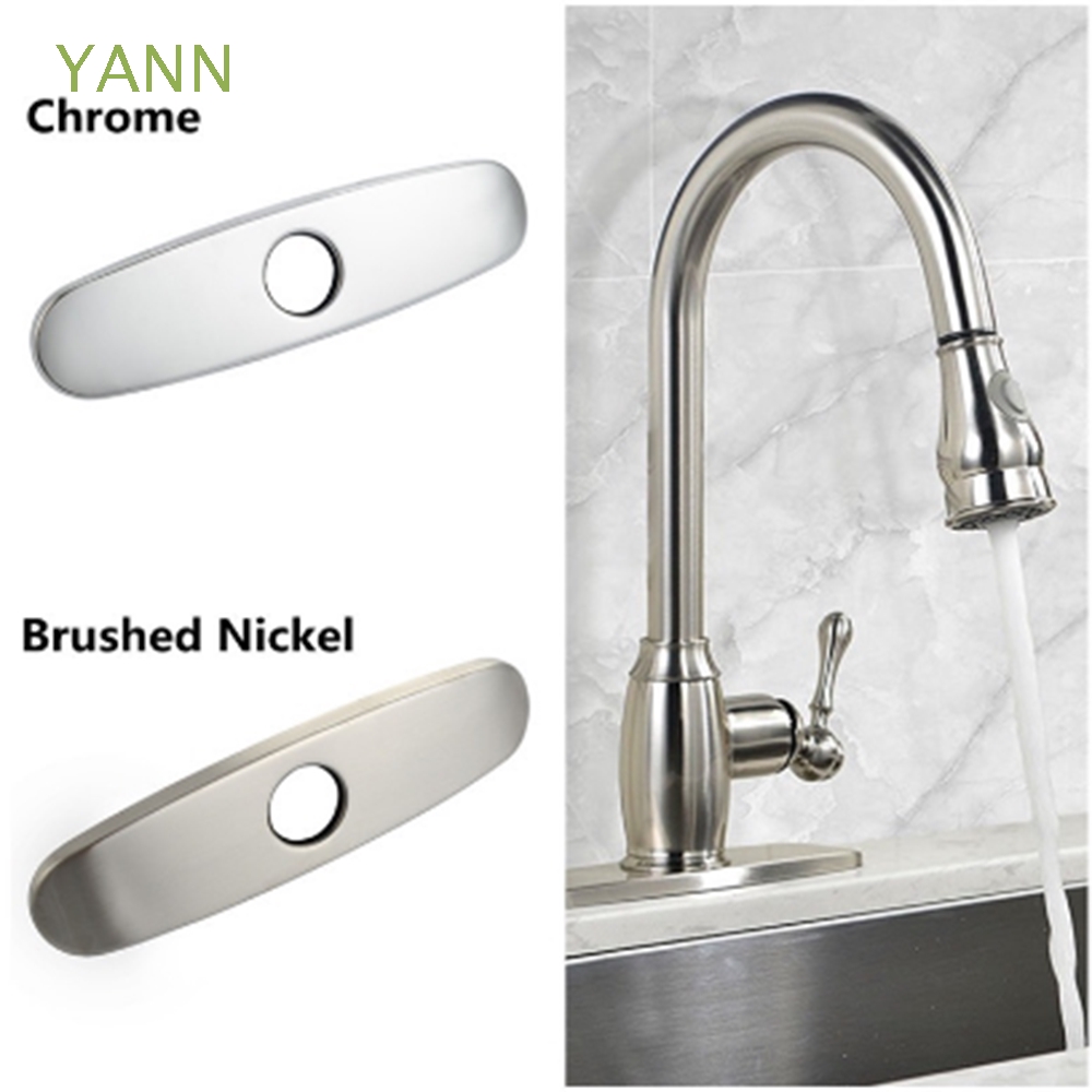 Kitchen Deck Brushed Nickel Chrome Faucet Hole Cover Shopee
