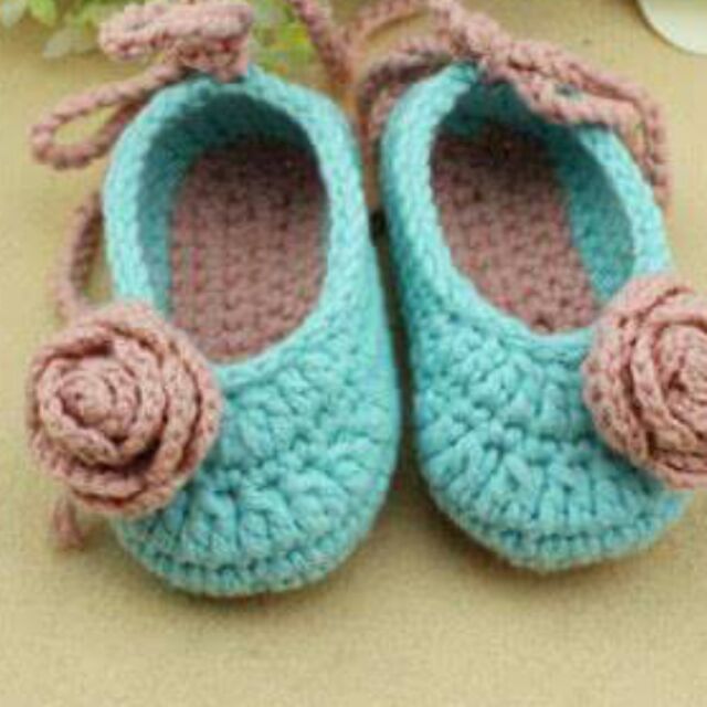 crochet ballet shoes