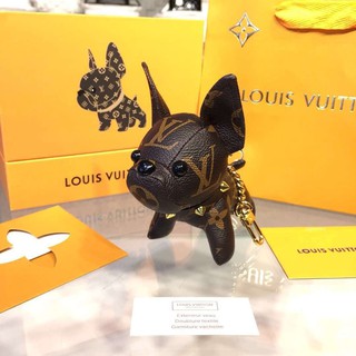 louis vuitton dog bag charm and key holder