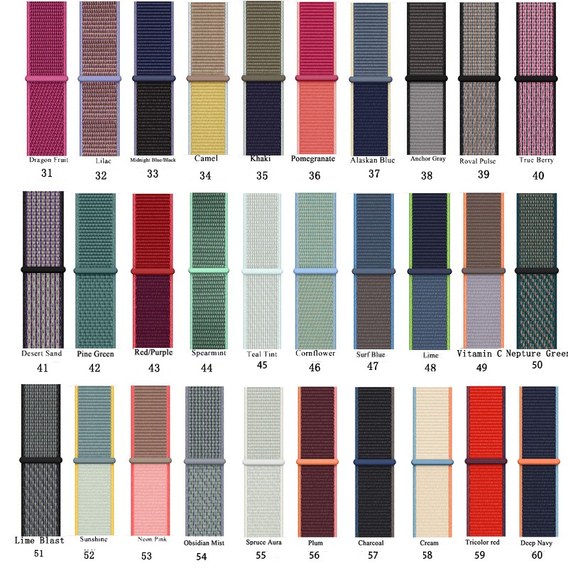 Nylon Loop iWatch Band Strap for Watch Series 8 7 6 1 2 3 4 5 se 42mm 44mm 38mm 40mm 41mm 45mm 49mm