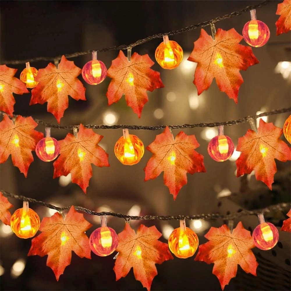 Maple Leaf Fairy Lights Led Garland Christmas 2022公式店舗