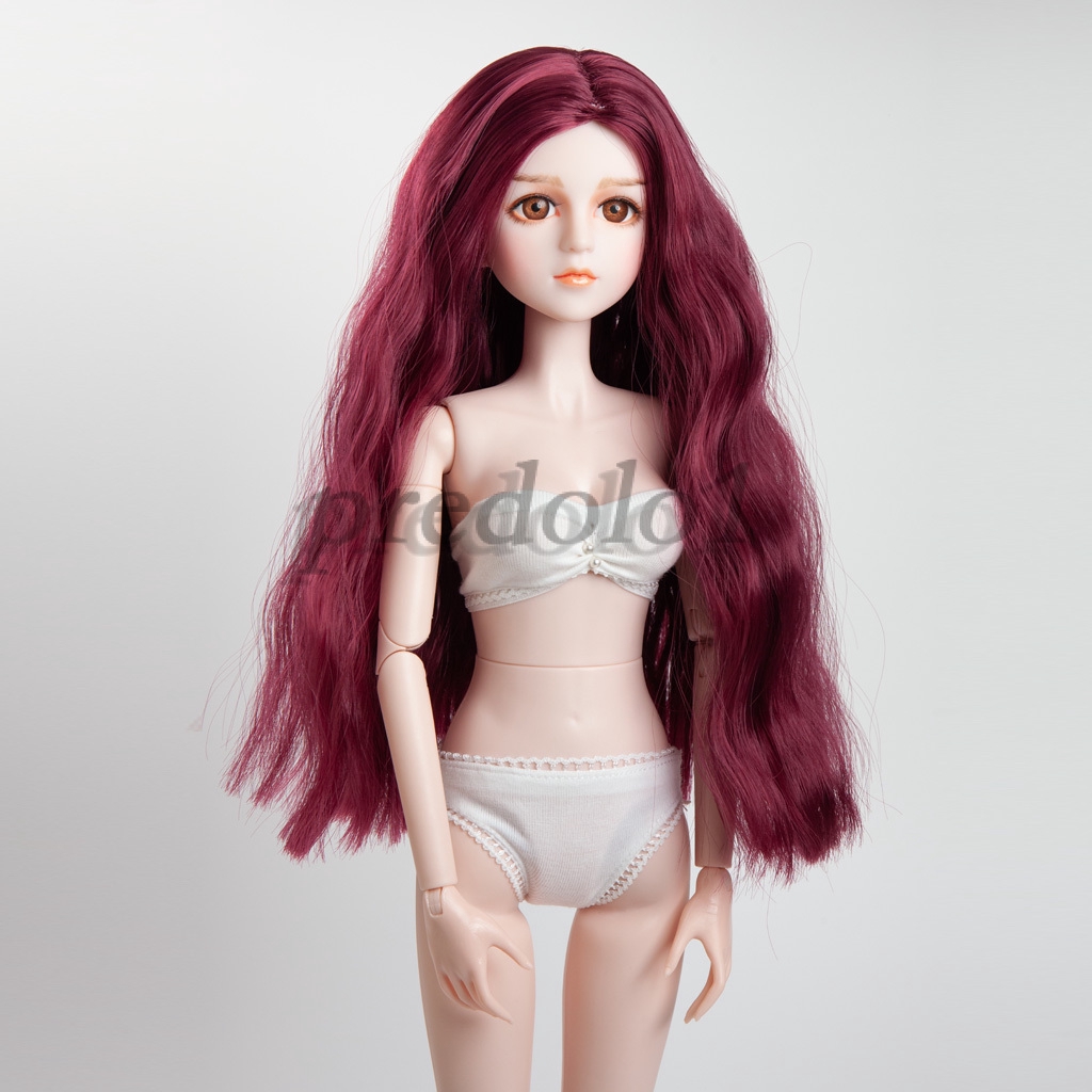Magideal 16inch Bjd Dolls Hair Long Curly Wig For Yosd 1 4
