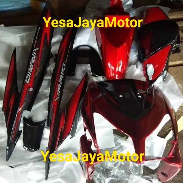 Old Vario Smooth Body 110 Carbu Color Red Black | Shopee Philippines