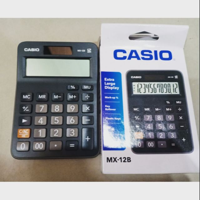 Casio Calculator Office Calculator MX-12B /MX-120B 12Digits | Shopee ...