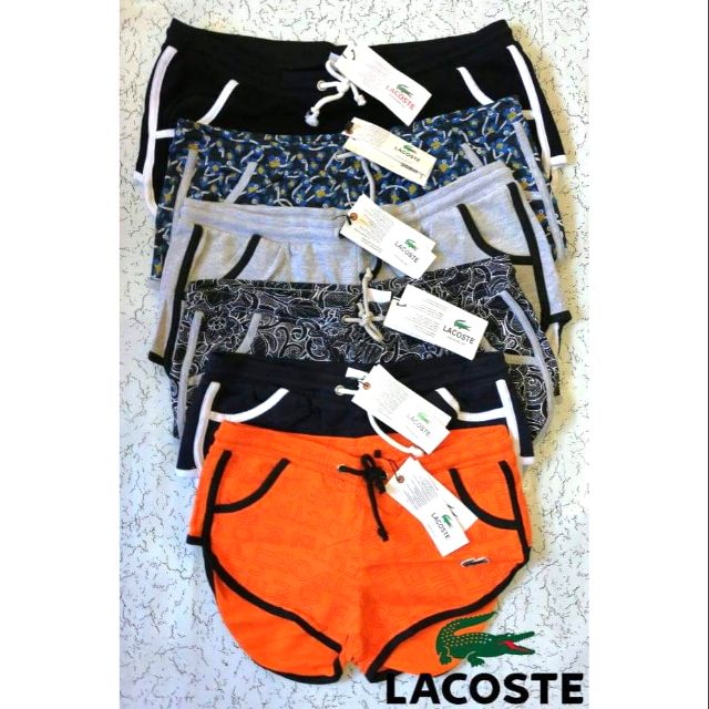 lacoste denim shorts