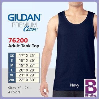 Gildan Adult Cotton Tank Top Navy