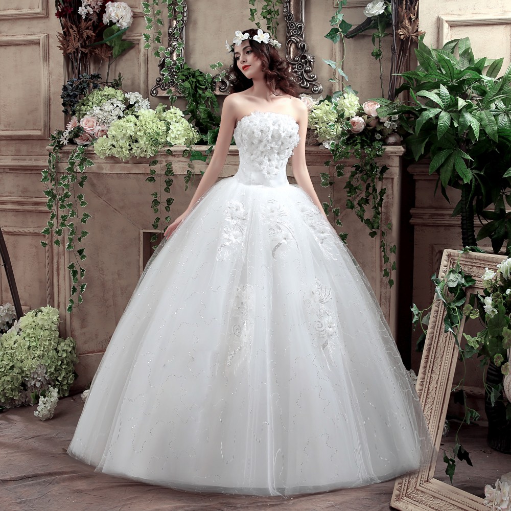 flower bridal dress