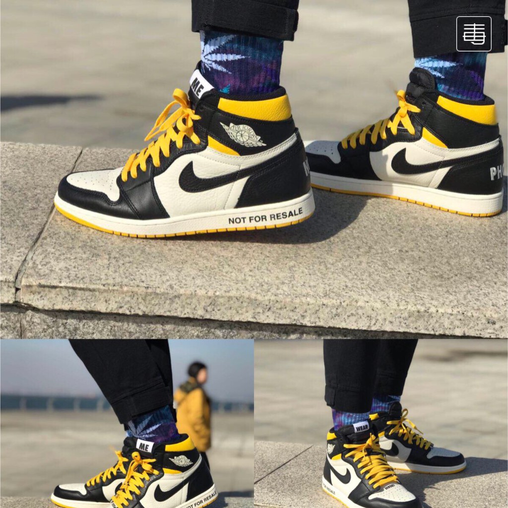 jordan 1 not for resale varsity maize