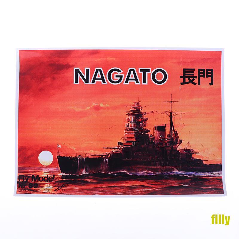 Fi Paper Model Diy 80cm World War Ii Japanese Battleship Nagato Ship Papercraft Ly Shopee Philippines