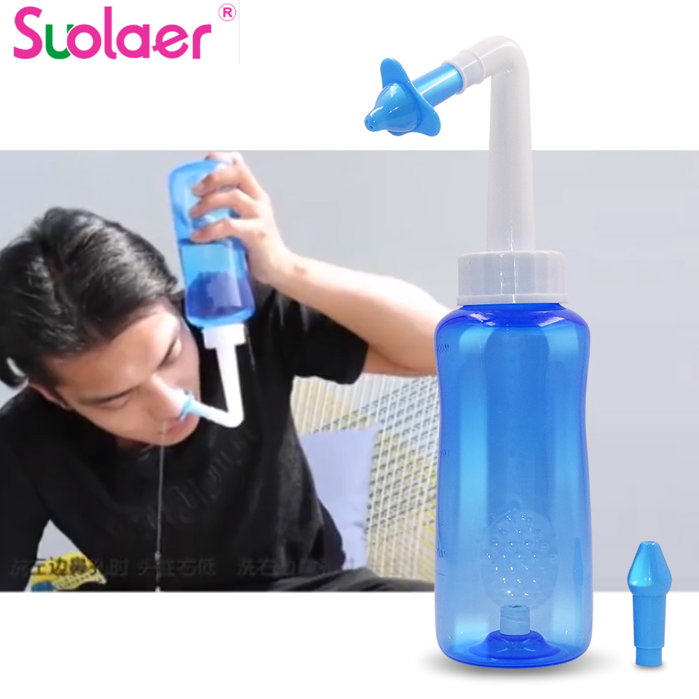 Suolaer Children Adults Neti Pot Nasal Nose Wash Sinus Allergies Relief