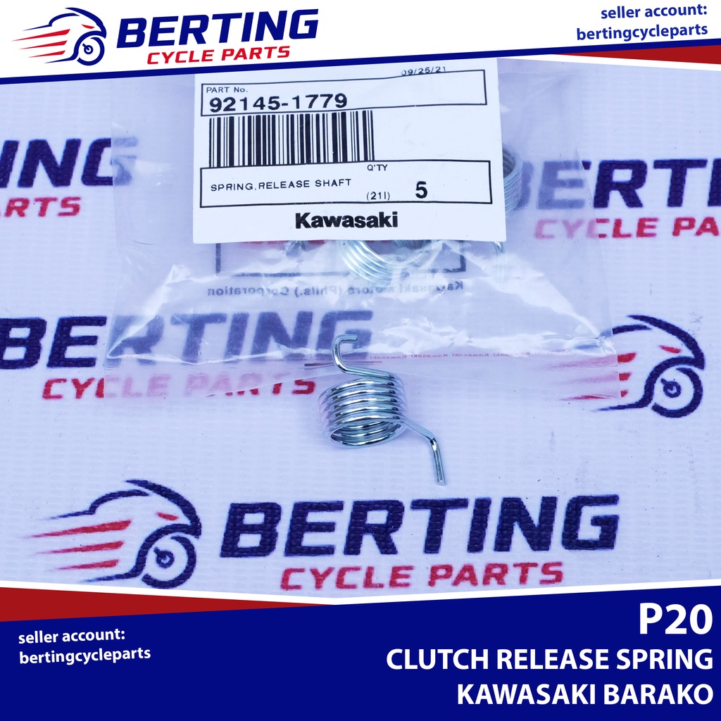 SPRING CLUTCH RELEASE SHAFT Kawasaki Barako B1 B2 Genuine 921451779