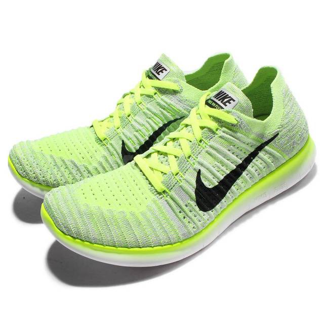 nike free rn flyknit yellow