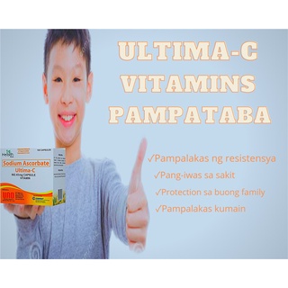 ﹉Vitamins na pampataba, for kids and adult, ULTIMA C 20 capsules, pampagana kumain, ORIGINAL sodium #5