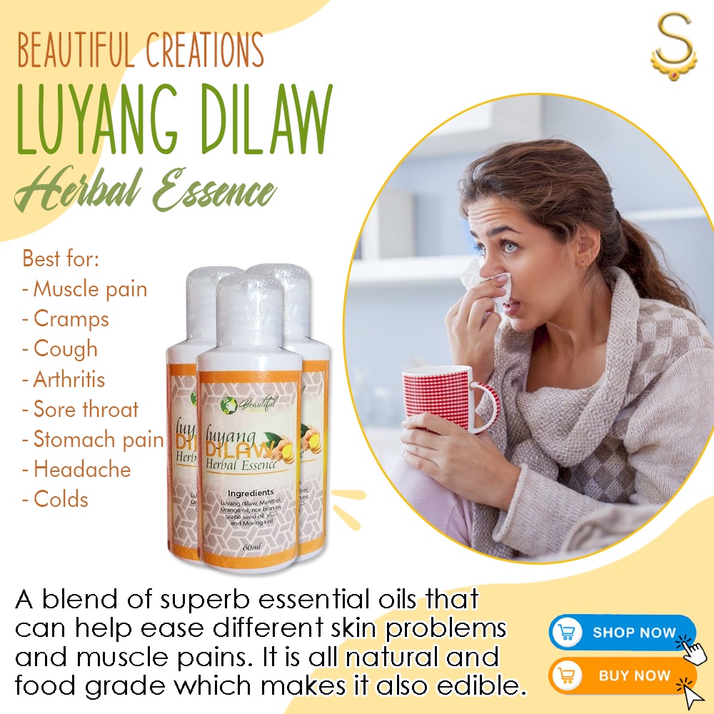 Beautiful Creations Luyang Dilaw Herbal Essence (SET OF 3) WATER BASED