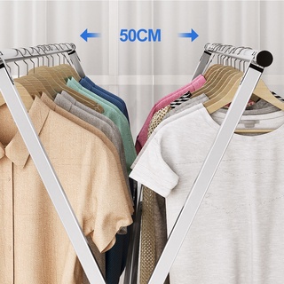 2.4M/3 Rail Sampayan Foldable Heavy Duty Hanger For Clothes Stainless Outdoor Laundry Drying Rack #8
