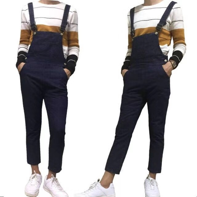 Fashion BLK denim jumper pants for men | Shopee Philippines