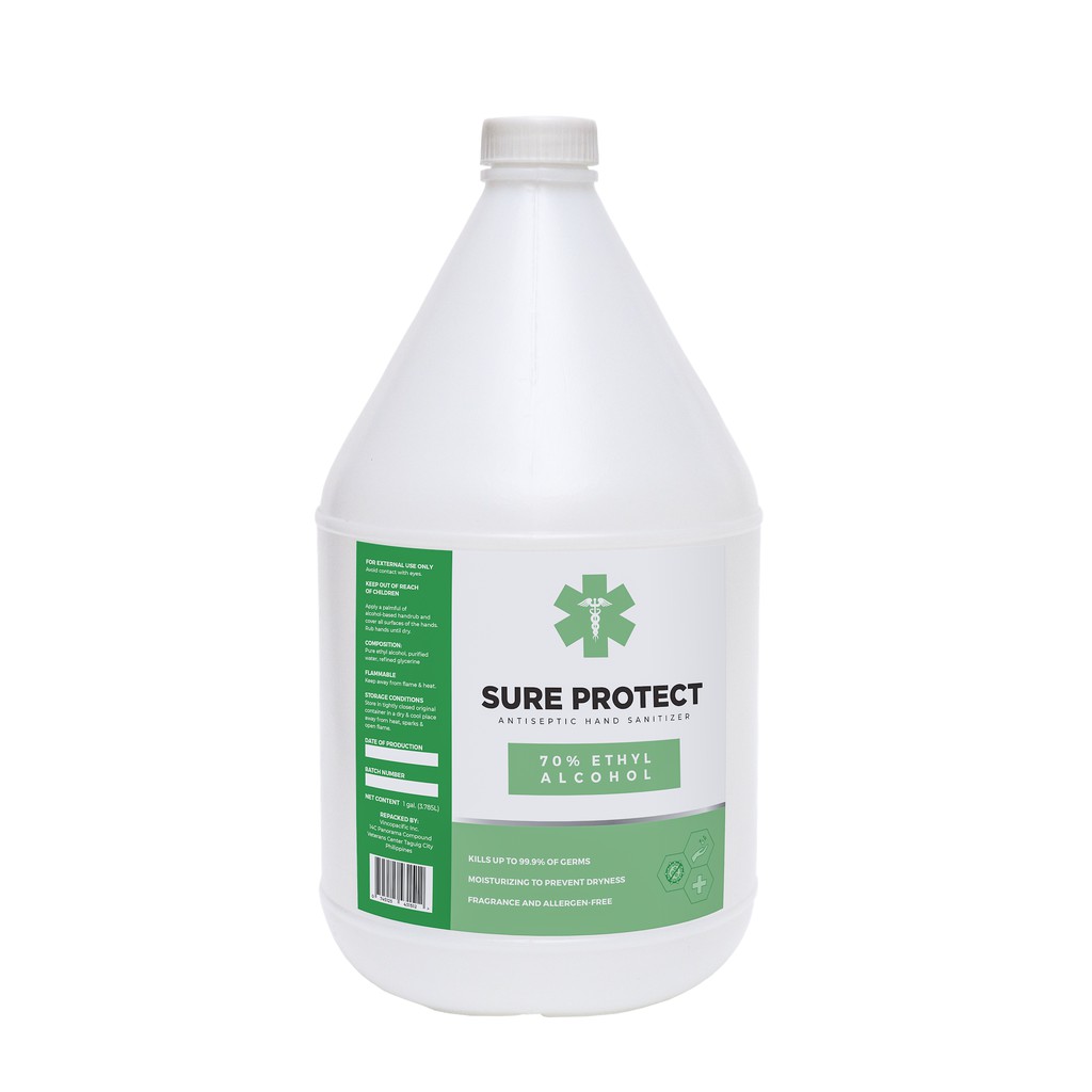 Sure Protect 70 Ethyl Alcohol Disinfectant Shopee Philippines