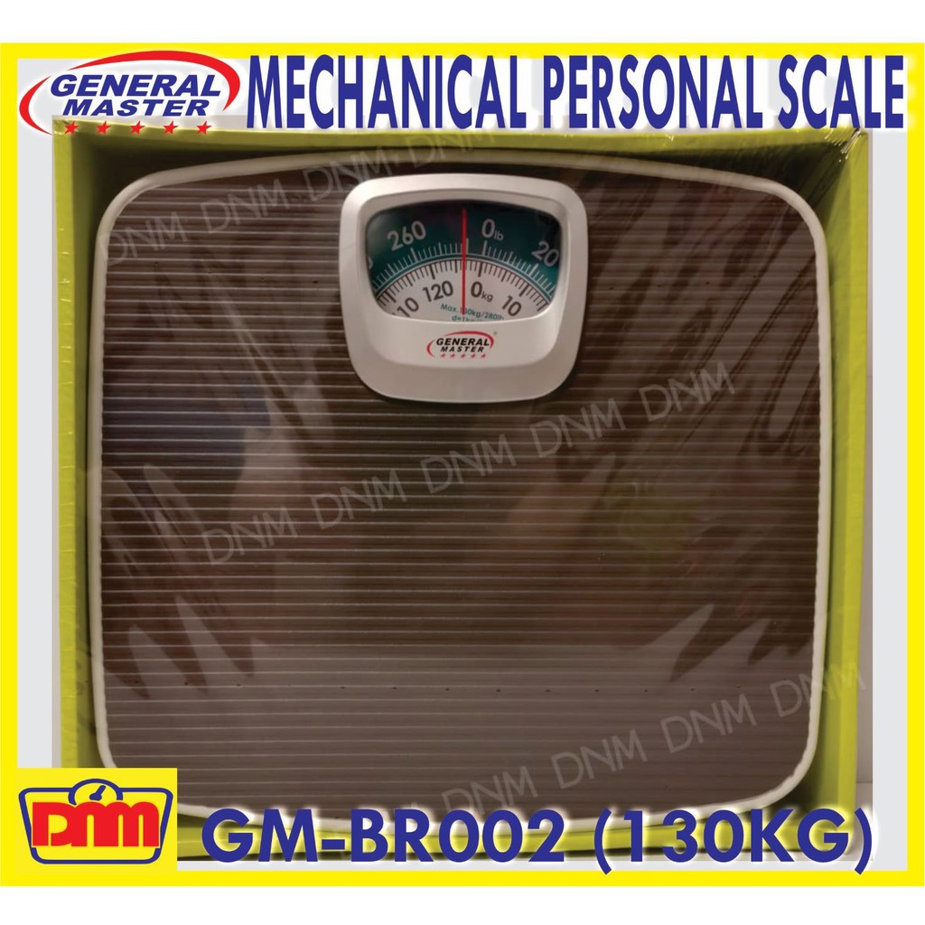 Personal Weighing Scale 130kg Gm Br002 Bathroom Scale General Master Shopee Philippines