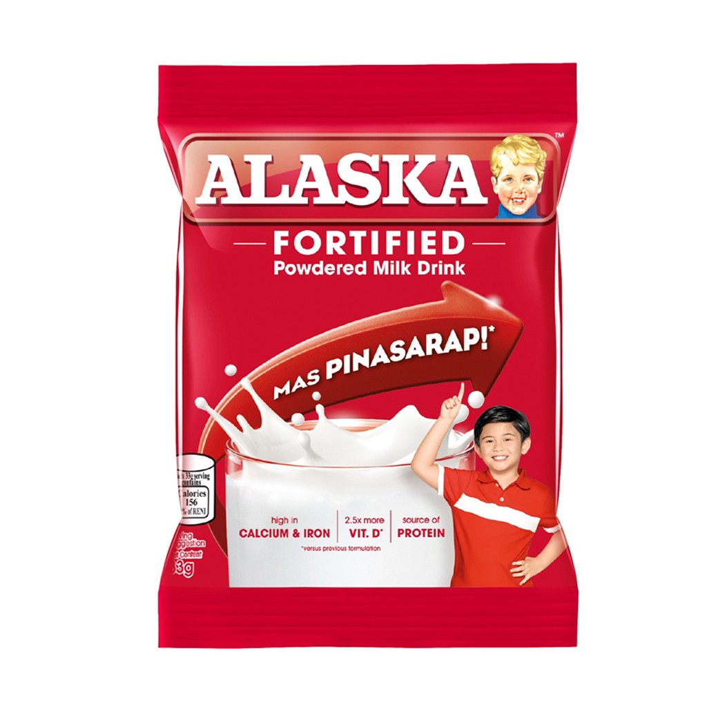 Alaska Fortified Powdered Milk Drink Swak Pack 33g Shopee Philippines
