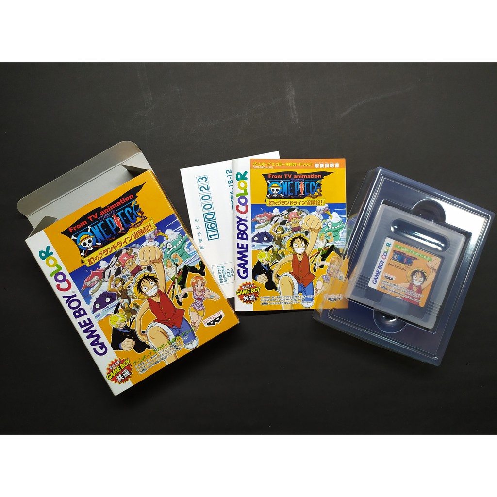 ORIGINAL ONE PIECE GRAND LINE MABOROSHI JP GAMEBOY COLOR CARTRIDGE 