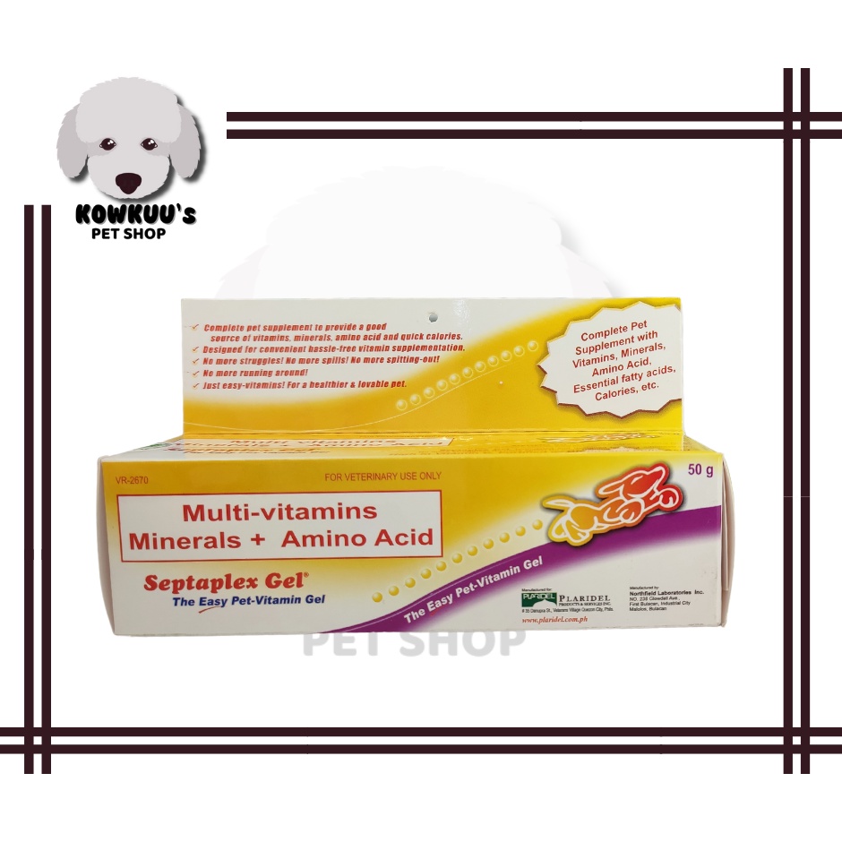 Septaplex Gel Multivitamins, MInerals + Amino Acids The Easy Pet