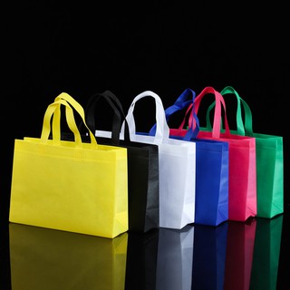 2pieces Folding non-woven tote bag custom supermarket clothing shopping bag non-woven bag food bag #9