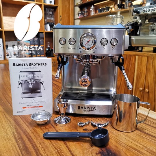 Barista Brothers Premium Espresso Coffee Machine with FREE Accessories