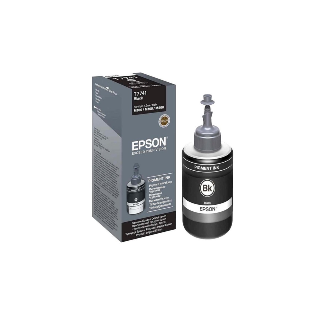 Epson T7741 Pigent Black Ink Bottle For Epson M100 And M200 Shopee