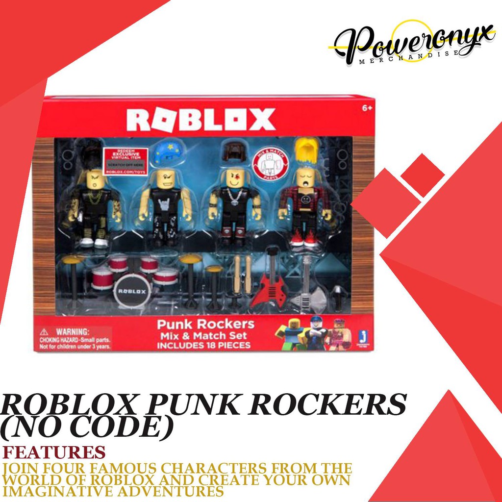 Roblox Punk Rockers Mix Match Set New Exclusive Virtual Code 18 Pieces - roblox code unforgettable
