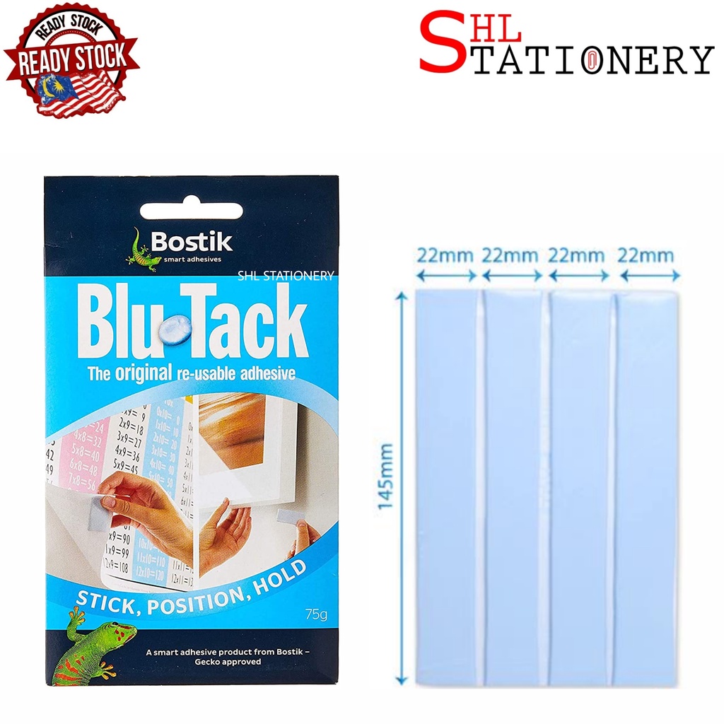 [ORIGINAL] BOSTIK BluTack / Blu Tack / Blue Tack Reusable Multipurpose