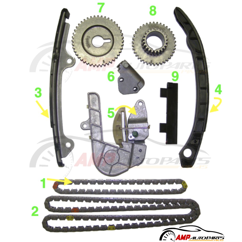 Engine Timing Chain Tensioner Kit For Nissan X Trail Altimasentraserenaprimera Qr20 Qr25 1493