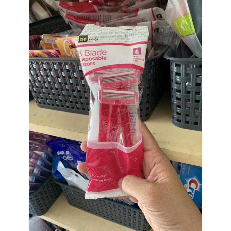 Dollar General 3Blade Disposable Women Razor 3s Shopee Philippines