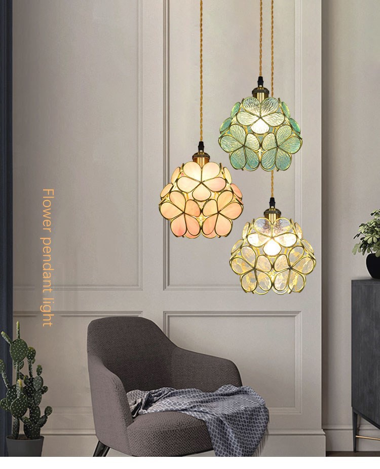 flower pendant light