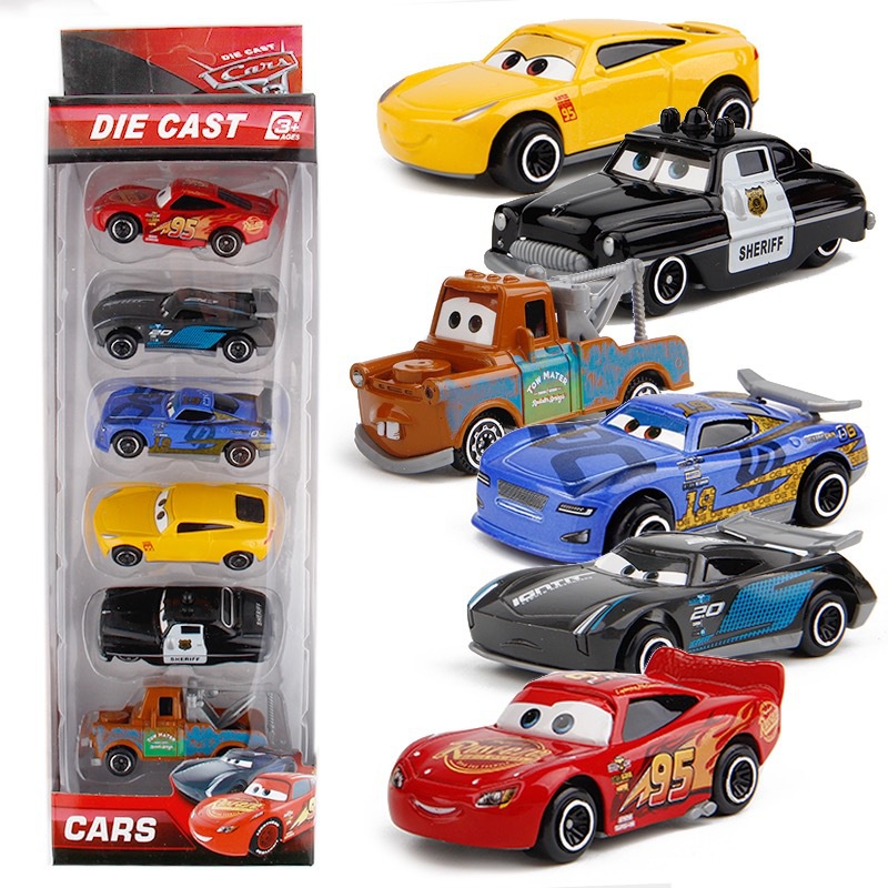 6 pieces Disney Pixar Cars 3 2 Frankenstein Tractor Lightning McQueen Mater  Jackson Storm Ramirez die-cast toy cars children's birthday gifts toys |  Shopee Philippines