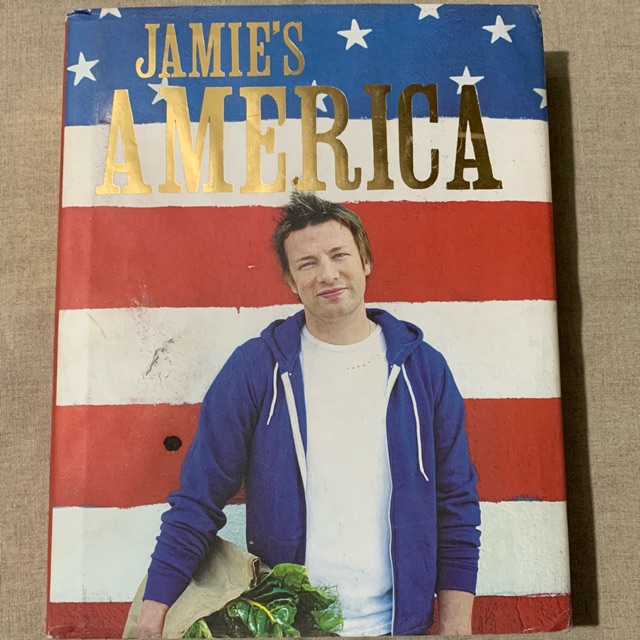 Jamie Oliver Cookbook Jamie’s America hardcover cook book Shopee