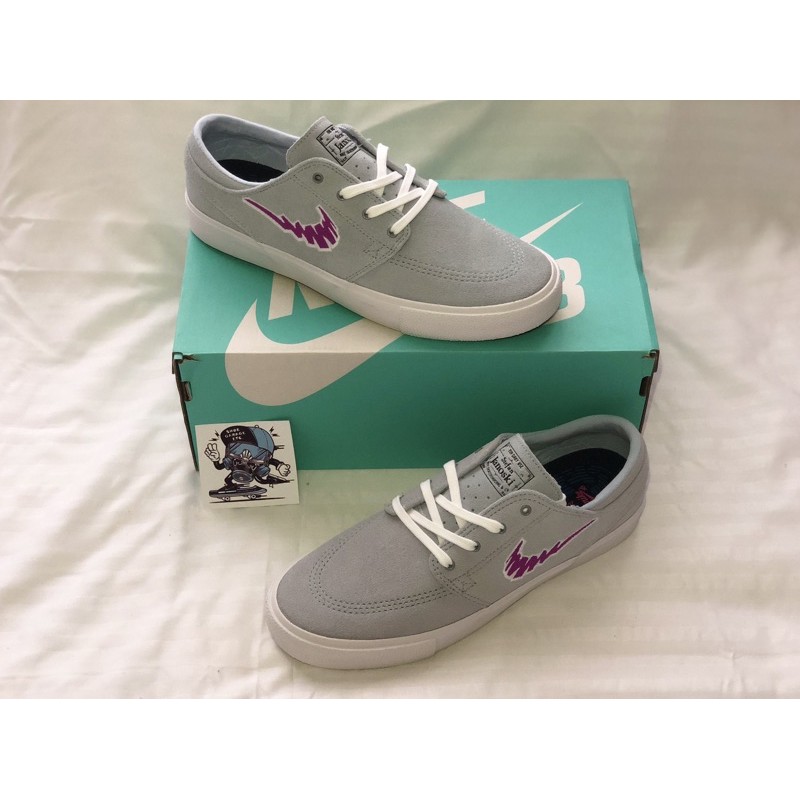 Nike Sb Janoski Light Armory Grey Vivid Purple Suede Rm Size 8us Shopee Philippines