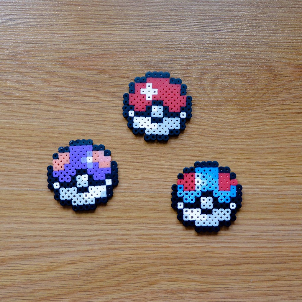 Pokeballs Pokemon Magnet Made Of Plastic Perler Bead Shopee Philippines