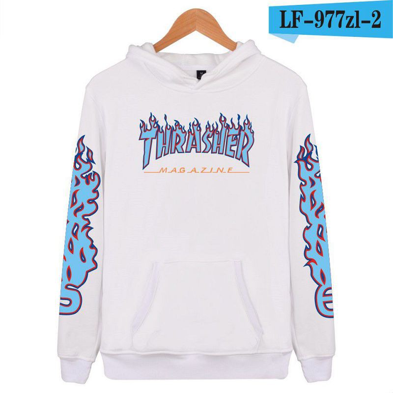 Alimoo Thrasher Men & Women Cotton Hoodie Lovers Unisex Sweatshirt Big Size XXS 4XL 1900B
