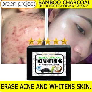 △[10X Whitening] Bleaching Rejuvenating Bamboo Charcoal Soap for skin Dark spot eraser Pimple Acne #4