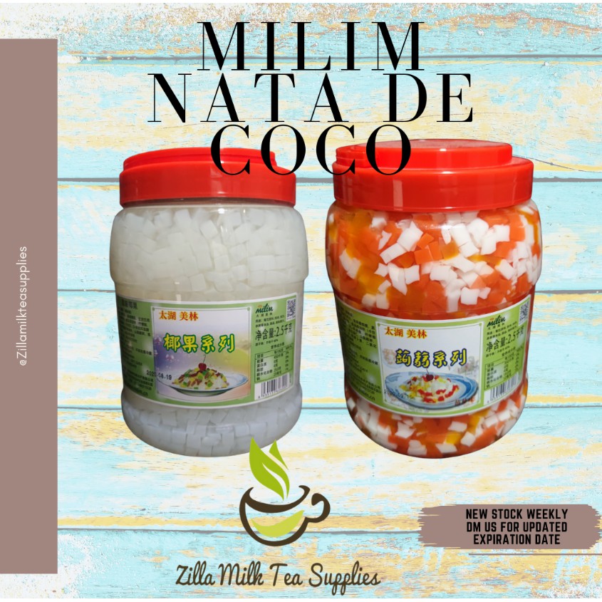 Milim Nata De Coco, Milim Fruit Jelly for Milktea, Milk Tea, Fruit Tea
