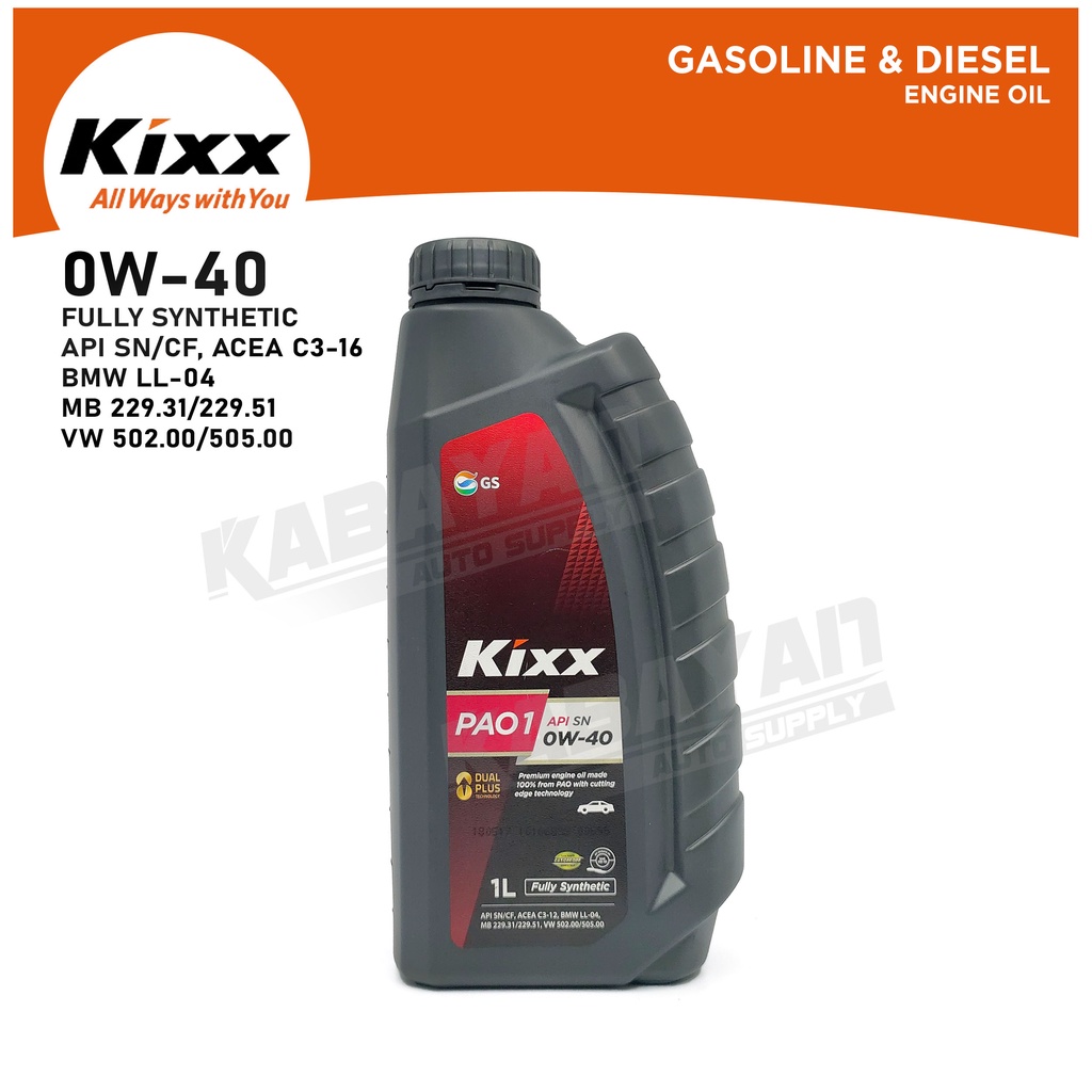  Premium PAO1 0w40 Fully Synthetic Gasoline / Diesel Engine oil 1 .