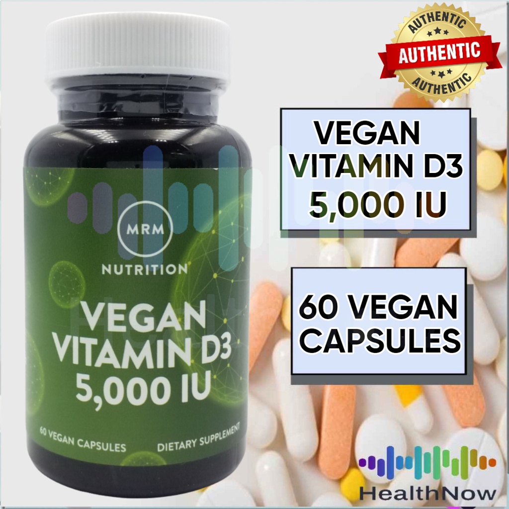 MRM Vegan Vitamin D3 5000 IU 60 Vegan Capsules Shopee Philippines