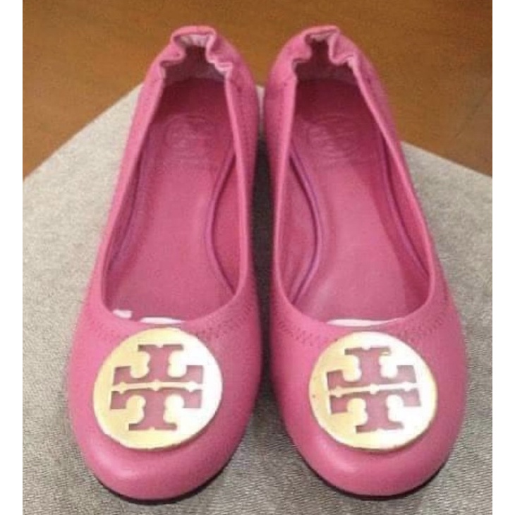 SALE! Tory Burch Reva Ballet Flat, Pink | Shopee Philippines