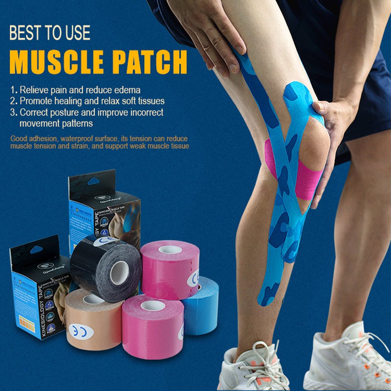 5*500cm Athletic Wrap Tape Ergonomics Tape Elastic Bandage Breathable