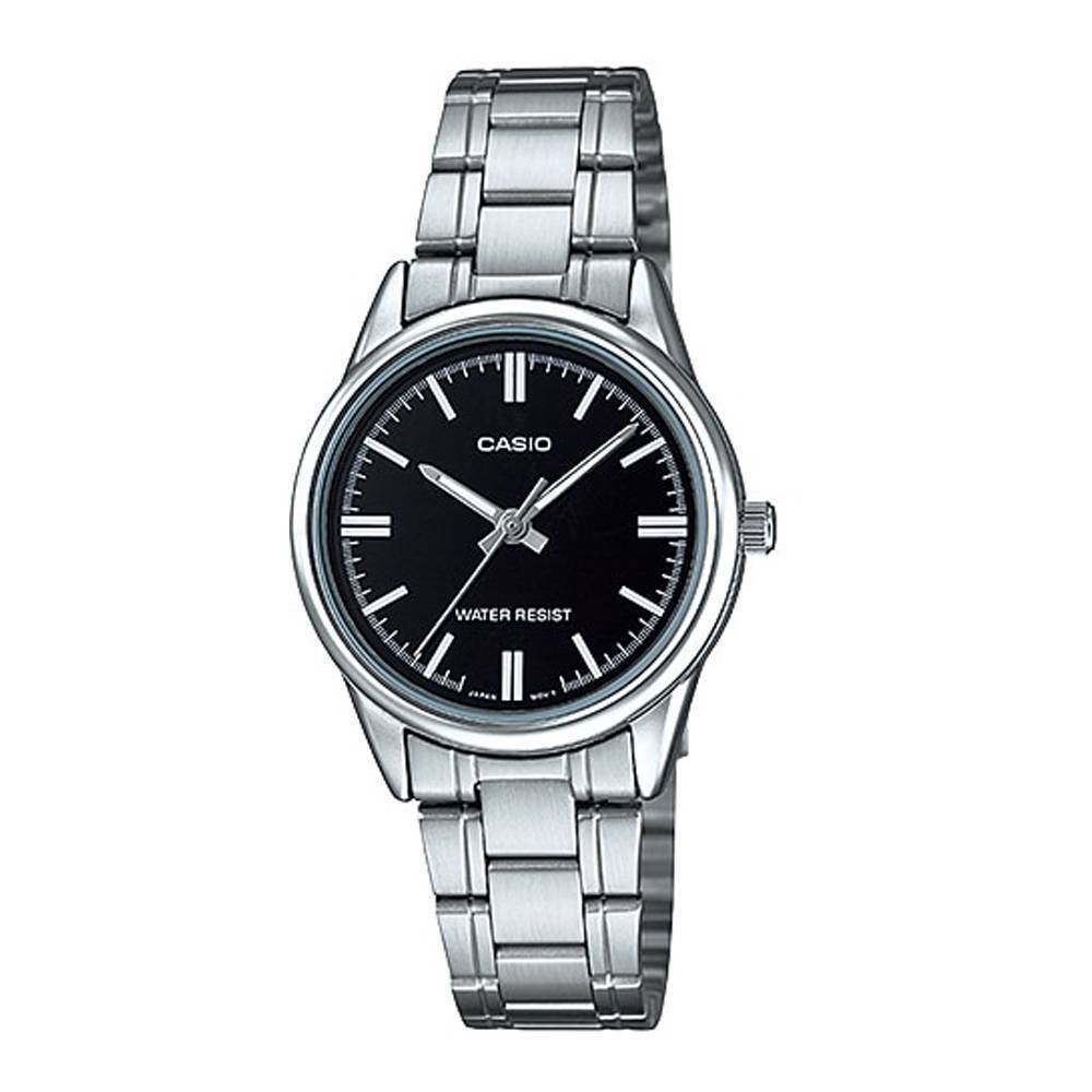 casio silver watch womens