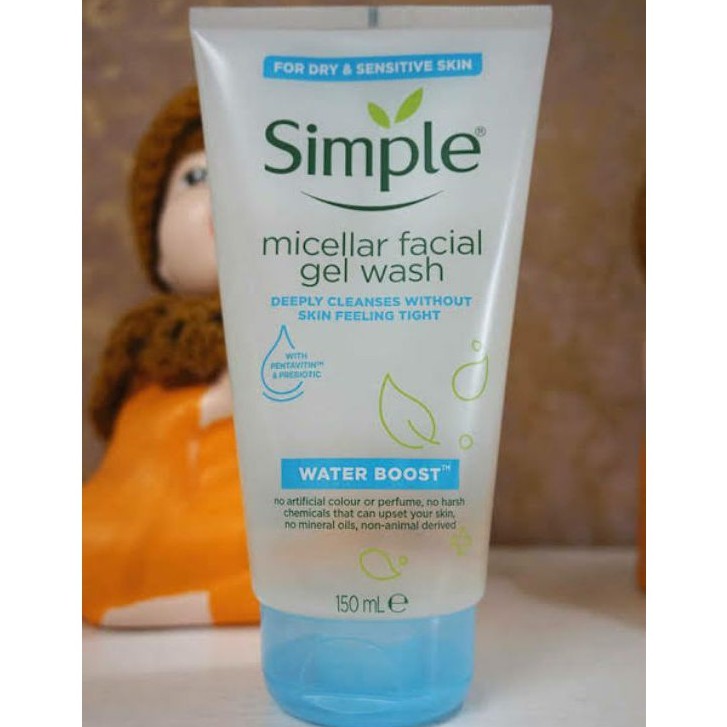 simple micellar gel wash shopee