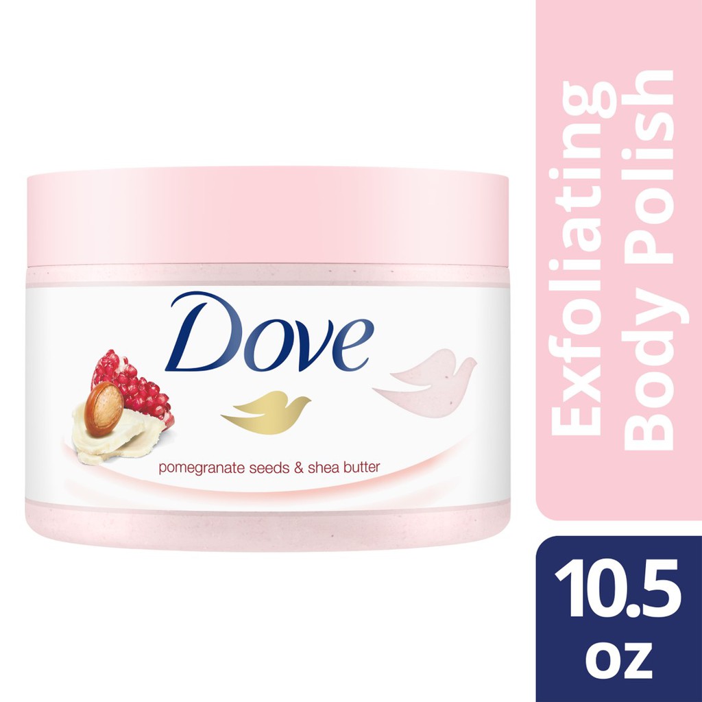 Dove Exfoliating Body Polish Pomegranate Seeds & Shea Butter 10.5 oz