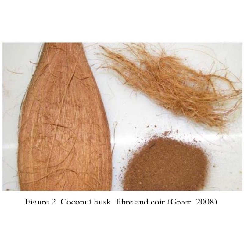 dried coconut flesh husk chips and fiber whole gardening sabut kelapa