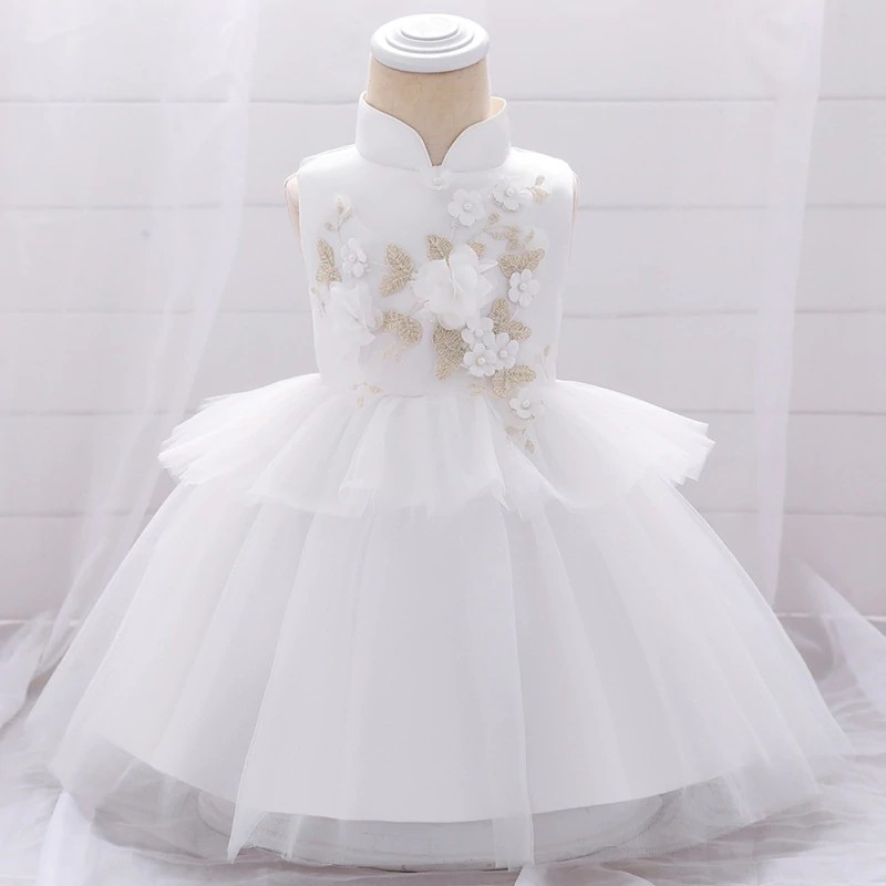 baby girl white party dress