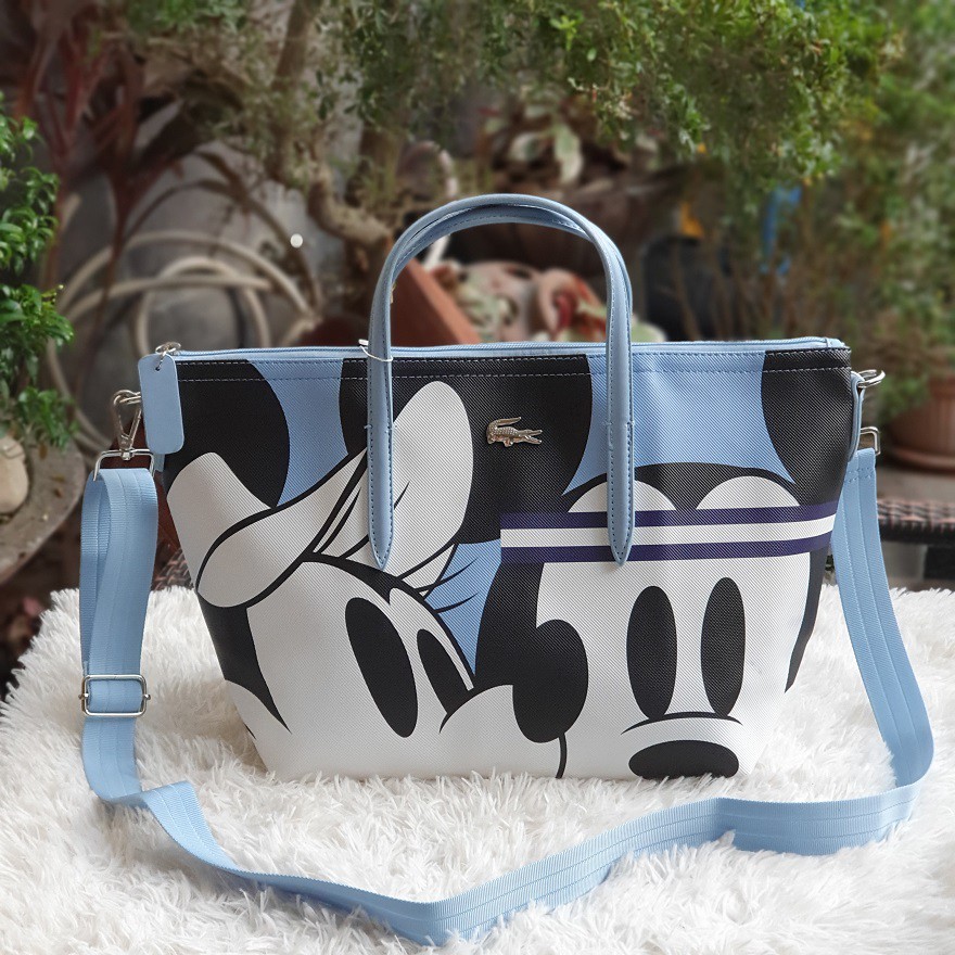 lacoste mickey mouse bag original